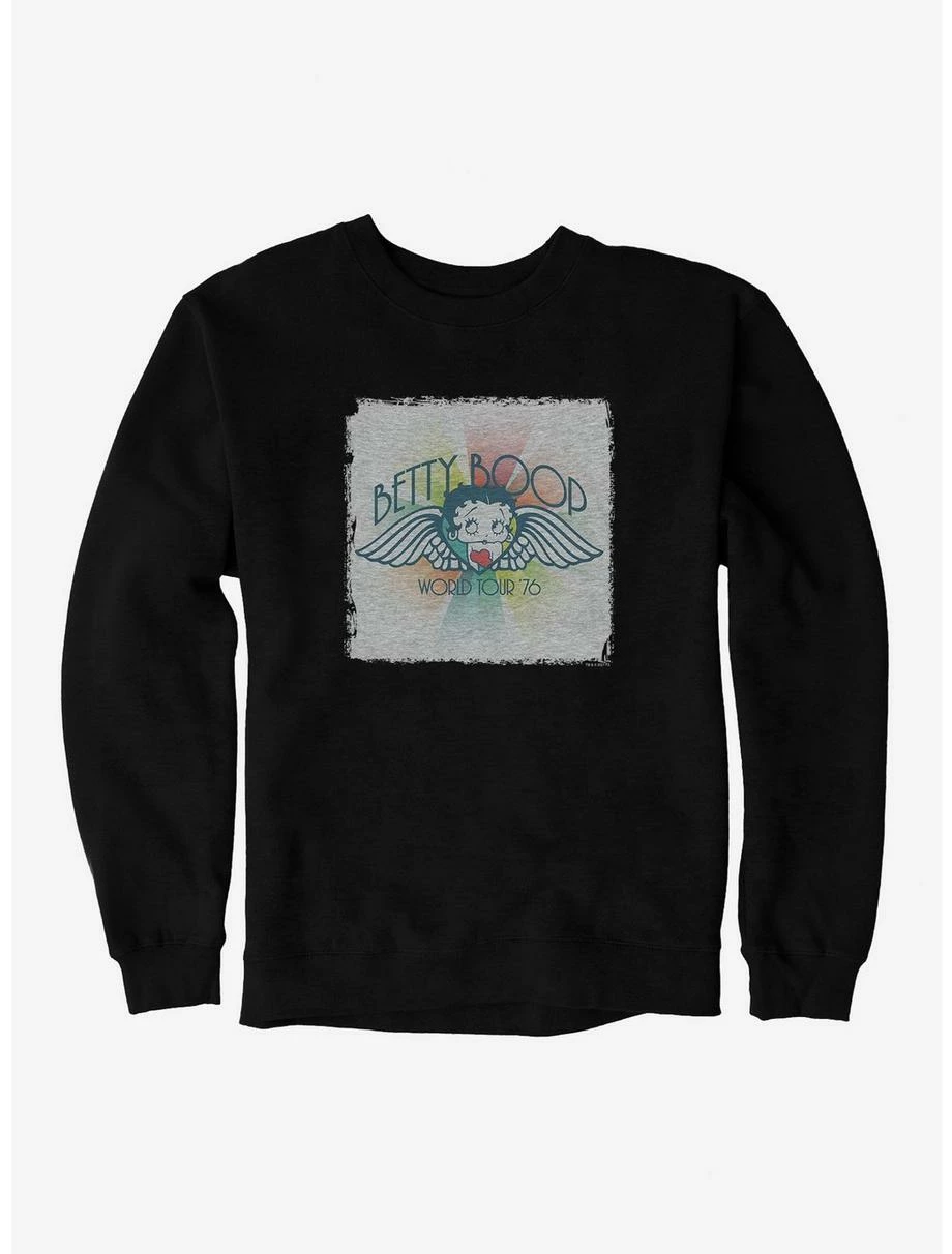 Cartoons Betty Boop World Tour '76 Sweatshirt 3 Cartoons Betty Boop World Tour '76 Sweatshirt
