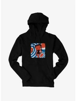 Cartoons Betty Boop Orange Mod Mood Hoodie