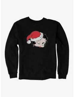 Cartoons Betty Boop Christmas Kiss Sweatshirt