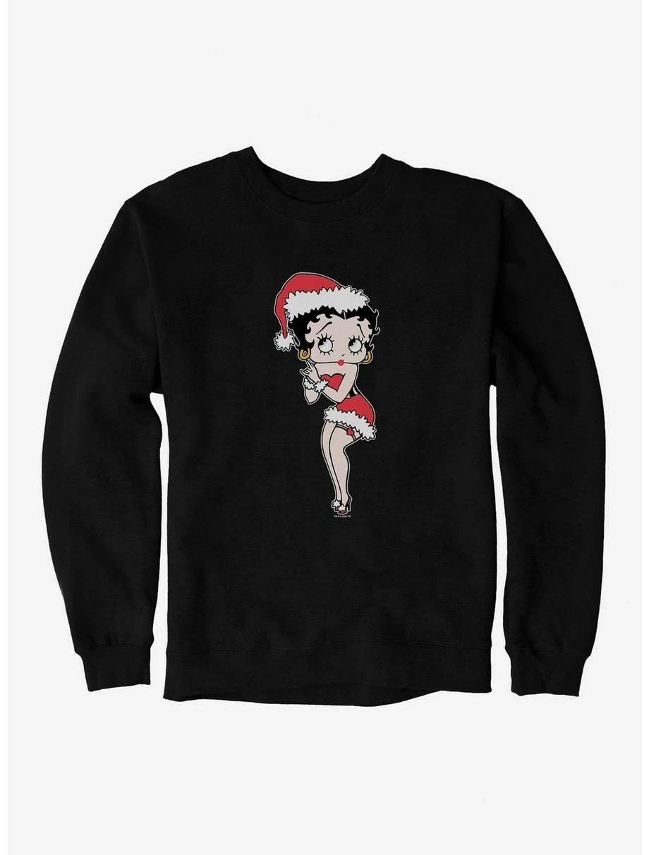 Cartoons Betty Boop Christmas Wishes Sweatshirt 3 Cartoons Betty Boop Christmas Wishes Sweatshirt