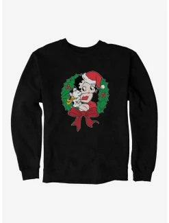 Cartoons Betty Boop Pudgys Wreath Sweatshirt