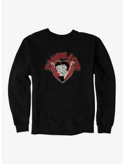 Cartoons Betty Boop Zombie Love Heart Sweatshirt