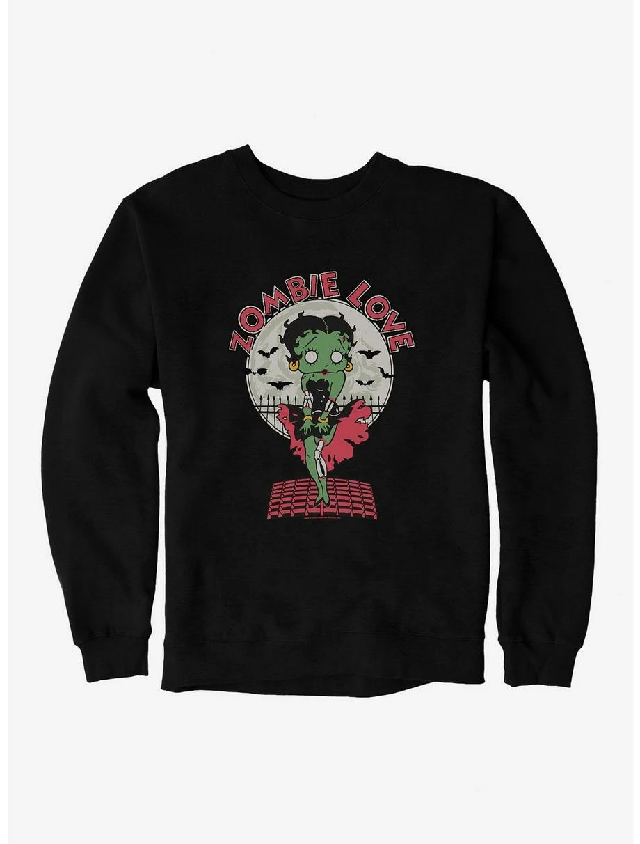 Cartoons Betty Boop Zombie Betty Sweatshirt 3 Cartoons Betty Boop Zombie Betty Sweatshirt