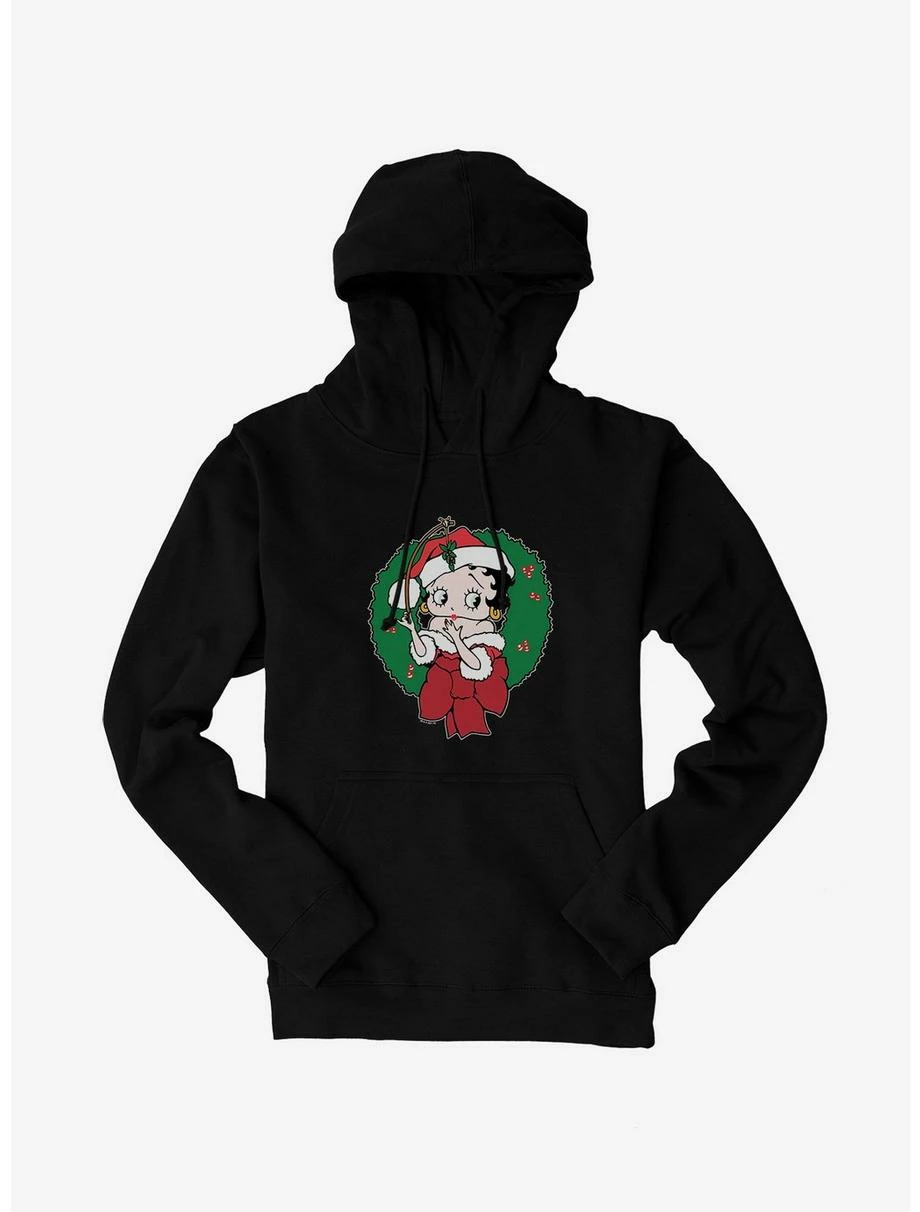 Cartoons Betty Boop Mistletoe Hoodie 3 Cartoons Betty Boop Mistletoe Hoodie