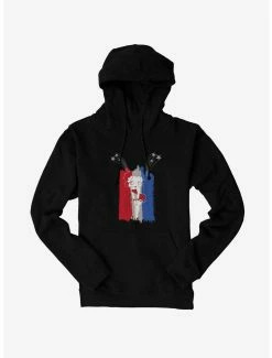 Cartoons Betty Boop Red And Blue Fireworks Hoodie