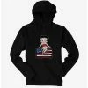 Cartoons Betty Boop Sitting On Flag Hoodie