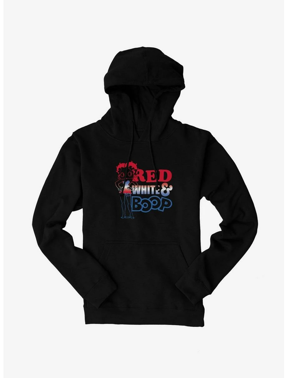 Cartoons Betty Boop White And Blue Betty Hoodie 3 Cartoons Betty Boop White And Blue Betty Hoodie